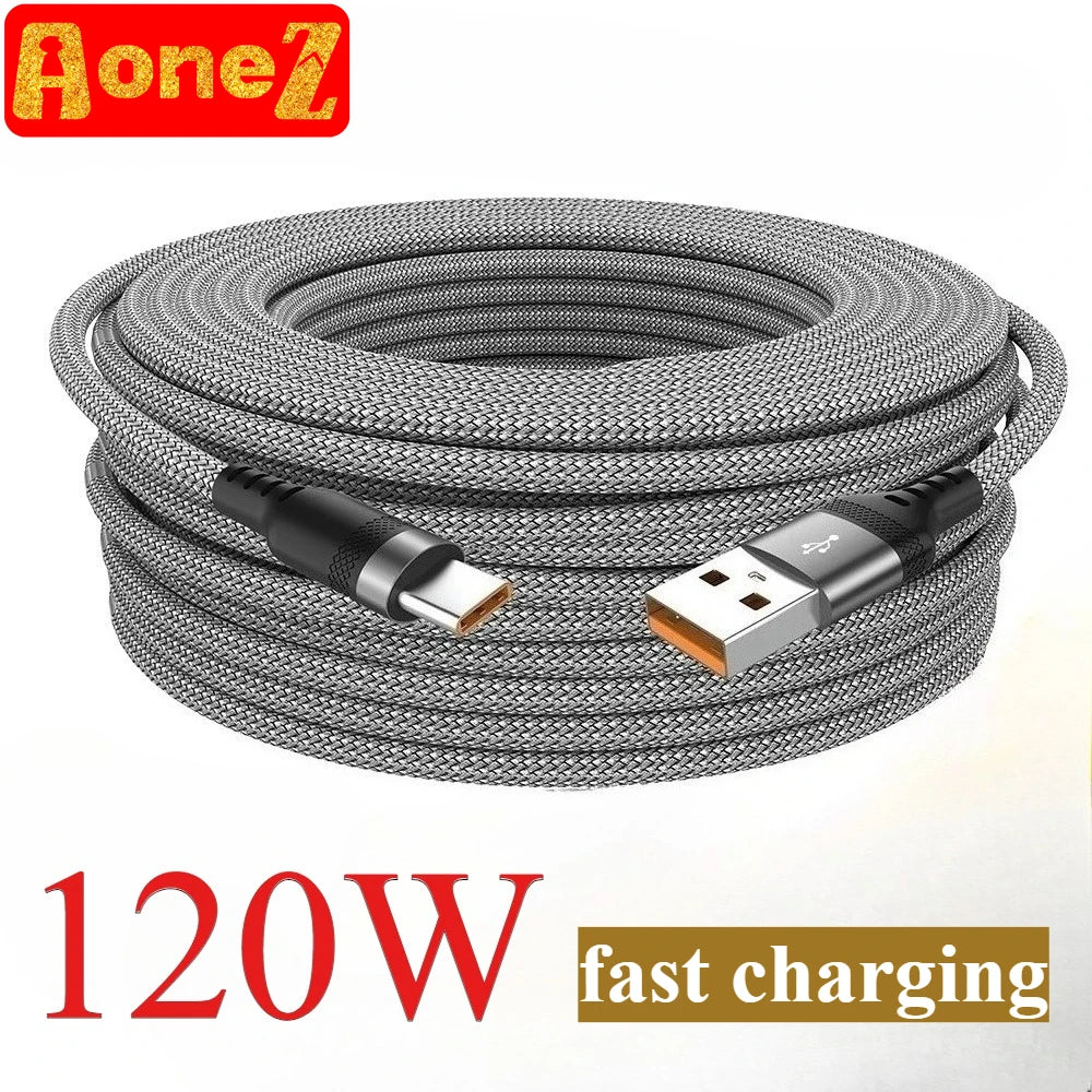 120W USB TYPE C Cable 5A Super Fast Charge Cable for Huawei 1-5m USB C Extension Cable for Samsung Xiaomi oppo oneplus Universal