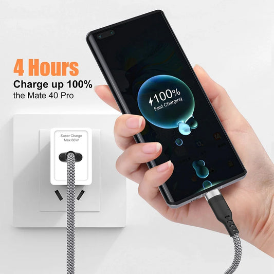 120W USB TYPE C Cable 5A Super Fast Charge Cable for Huawei 1-5m USB C Extension Cable for Samsung Xiaomi oppo oneplus Universal