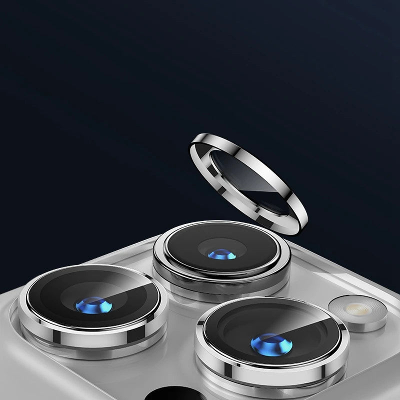 2-3pcs Metal Camera Protector for iPhone 15 16 Pro Max 14 Plus 13 12 11 Alloy Ring Lens Glass for iphone 15pro Back Lens Cap
