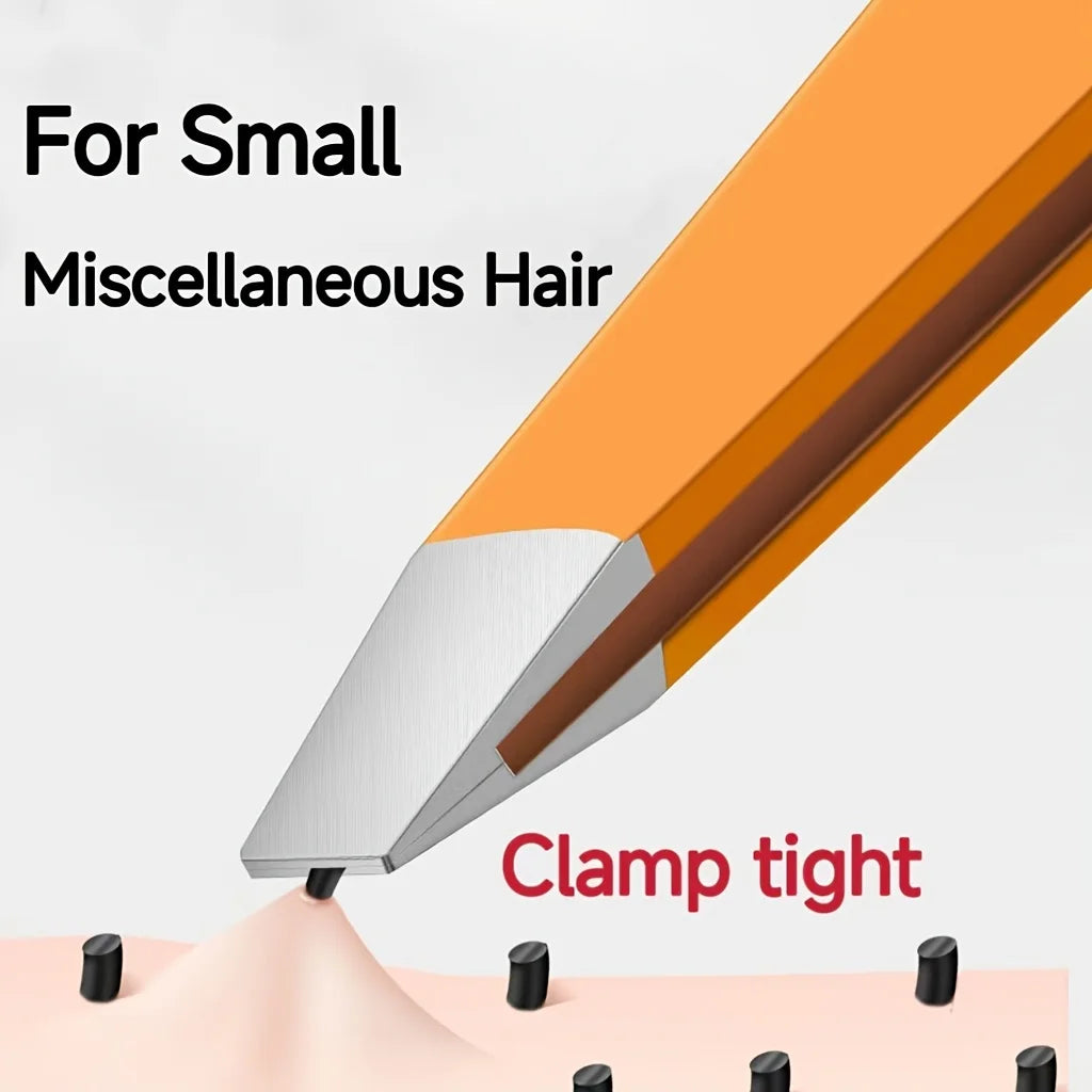 Colourful Precision Stainless Steel Tweezers For Eyebrow Hair Facial Hair Removal, Splinter, Blackhead Slant Tip Angle Tip Point