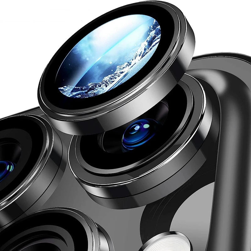 2-3pcs Metal Camera Protector for iPhone 15 16 Pro Max 14 Plus 13 12 11 Alloy Ring Lens Glass for iphone 15pro Back Lens Cap